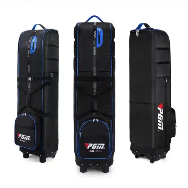 PGM Golf Travel Plane Bags with Wheel thicken Straps Foldable Golf Club Travel Cover for Airlines Golf Aviation Bag HKB009 - Image 6