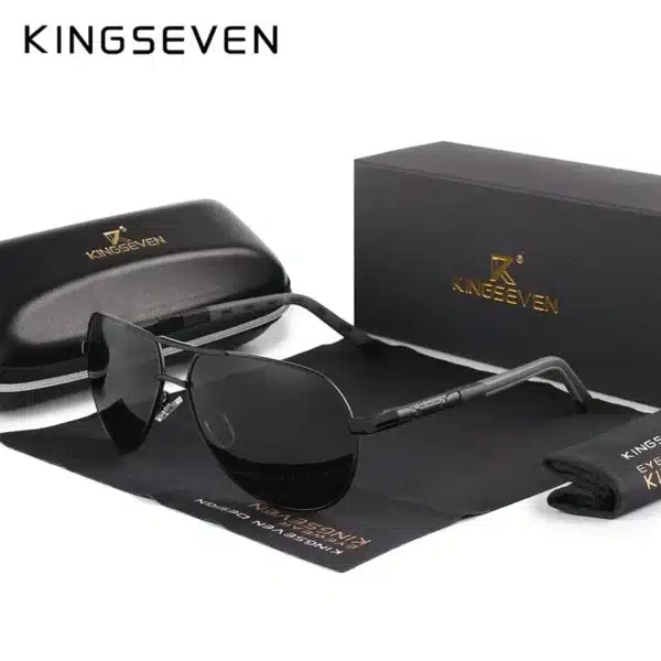 KINGSEVEN New Fashion Men’s Sunglasses High Quality Aluminum Luxury Retro Functional Glasses Women Pilot Accessory Eyewear - Image 10