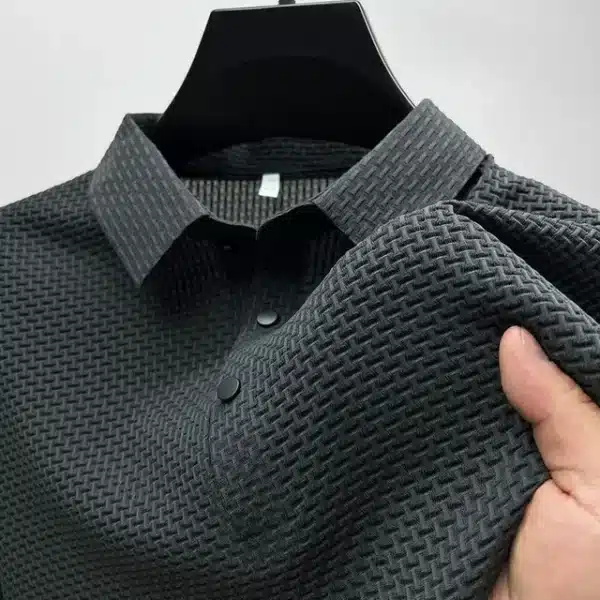 Summer New Men's Short Sleeve T-shirt Cool and Breathable POLO Shirt Business Casual Sweat-absorbing Top - Image 12