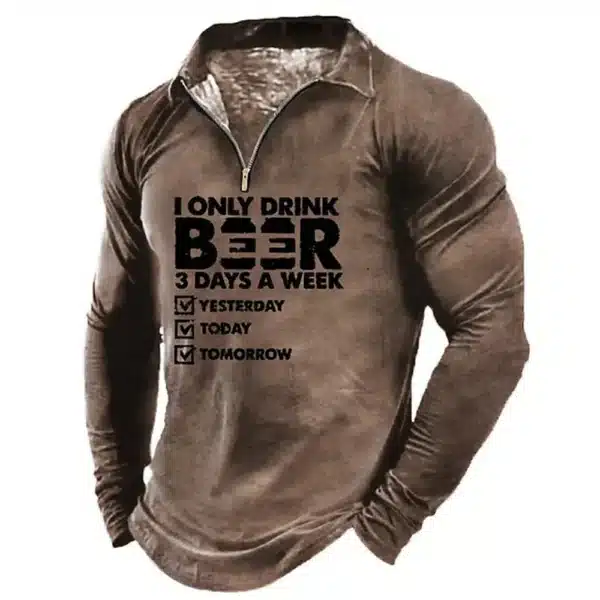 Men T-shirt Collar Polo Golf Letter Plain Turndown 3d Print Pattern Crown Street Long Sleeve Zipper Luxury Men's Clothing Spring - Image 20