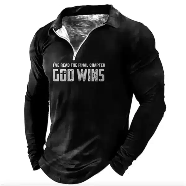 Men T-shirt Collar Polo Golf Letter Plain Turndown 3d Print Pattern Crown Street Long Sleeve Zipper Luxury Men's Clothing Spring - Image 12