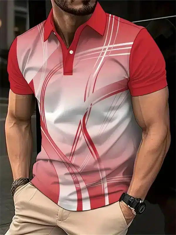 Breathable and Quick Drying Badminton Tennis Lapel Sports Short Sleeve Golf Jersey Summer Fashion Sports Casual Men's Polo Shirt - Image 4