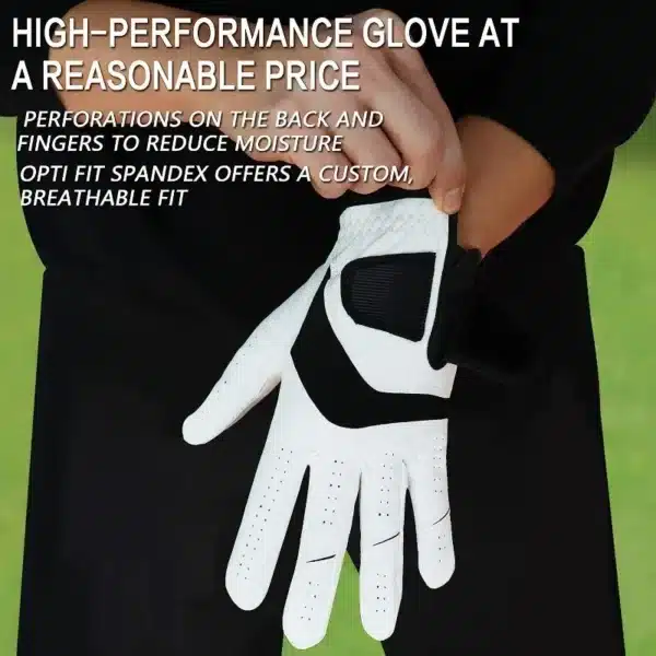 5 Pcs Cabretta Leather Golf Gloves Men Left Right Hand Rain Grip Wear Resistant Flexible Comfortable Drop Shipping - Image 4