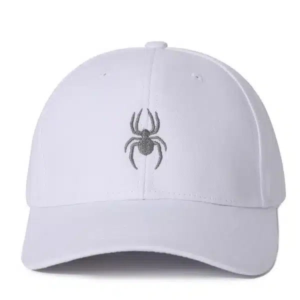 Spider couple baseball cap set embroidered black and white casual dad hat lightweight adjustable casual golf sun hat suitable fo - Image 5