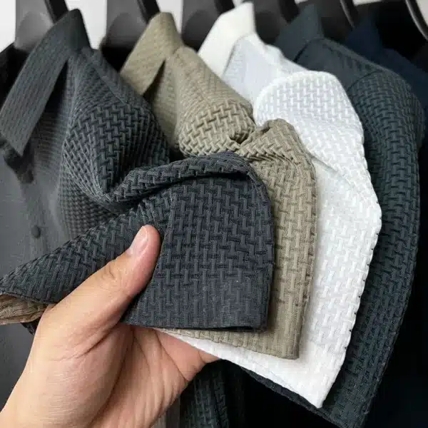 Summer New Men's Short Sleeve T-shirt Cool and Breathable POLO Shirt Business Casual Sweat-absorbing Top - Image 2