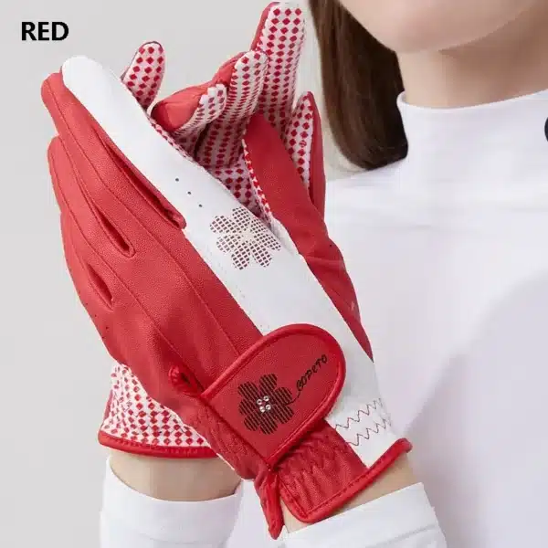 Golfist 1 Pair Ladies Left Right Hand Golf Gloves Women Anti-Slip Granules Golf Mittens Korean Style Breathable Elegant Gloves - Image 8