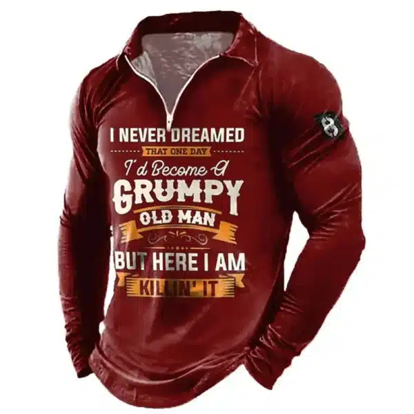 Men T-shirt Collar Polo Golf Letter Plain Turndown 3d Print Pattern Crown Street Long Sleeve Zipper Luxury Men's Clothing Spring - Image 29