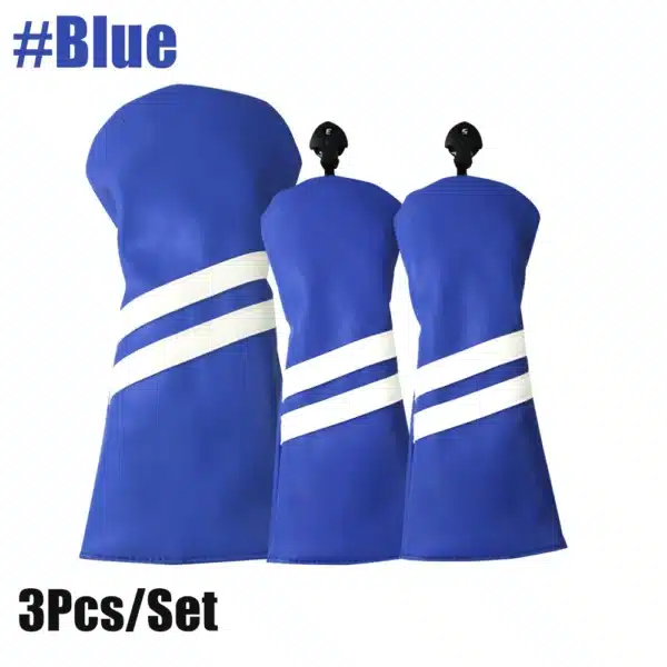 Golf Club Covers Set of 3 Pieces,Driver Headcover,for 1Driver(460cc) 2 Fairway Woods Size,with Rotating Number Plate - Image 8