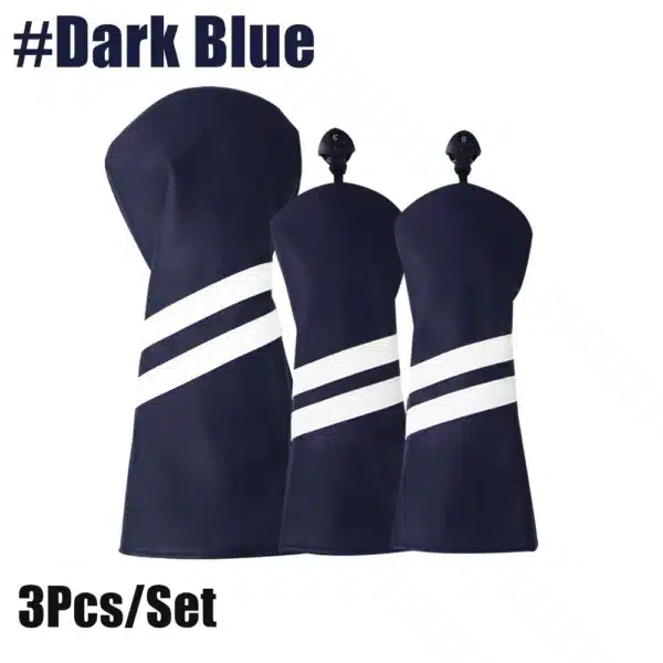 Golf Club Covers Set of 3 Pieces,Driver Headcover,for 1Driver(460cc) 2 Fairway Woods Size,with Rotating Number Plate - Image 9