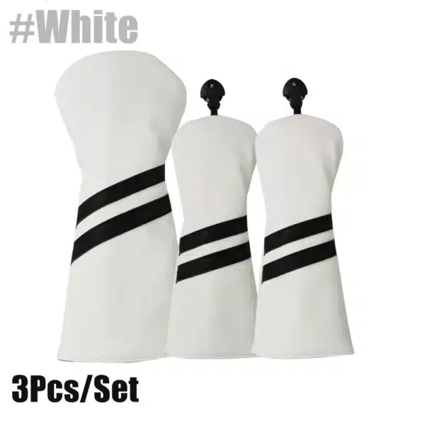 Golf Club Covers Set of 3 Pieces,Driver Headcover,for 1Driver(460cc) 2 Fairway Woods Size,with Rotating Number Plate - Image 11