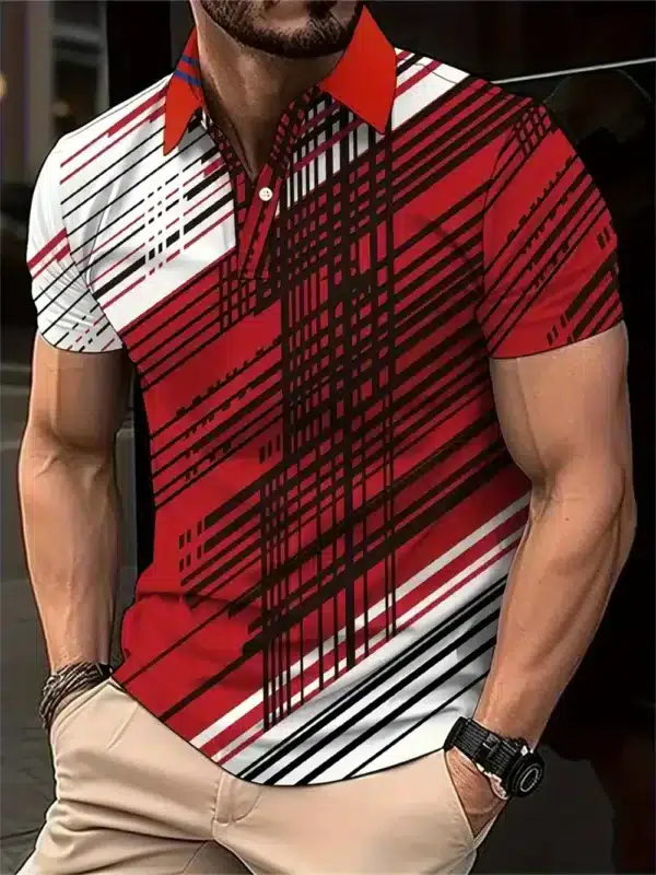 Breathable and Quick Drying Badminton Tennis Lapel Sports Short Sleeve Golf Jersey Summer Fashion Sports Casual Men's Polo Shirt - Image 12
