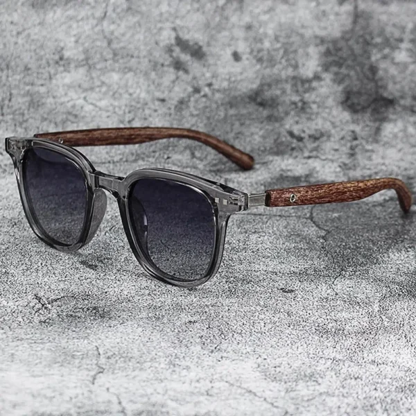 Trendy Retro Wood Grain Sunglasses for Women and Men New Square Frame Sun Glasses UV Protection Cycling Eyewear Outdoor Street - Image 7