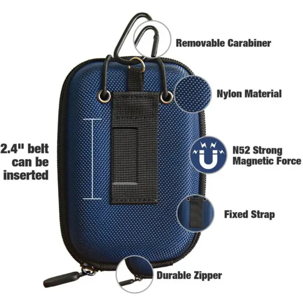 Magnetic Golf Rangefinder Bag Portable Hard Shell Laser Distance Meter Storage Bag Hunting Telescope Case Shell Cover Pouch - Image 5