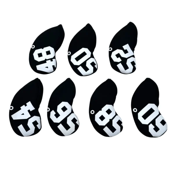 1PC Golf Club Head Cover Simple Sand Wedge 48° - 60° Print Irons Covers Protector Golf Iron Head Headcover Golf Accessories - Image 4