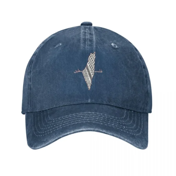 Vintage Keffiyeh Palestine Map Arabic Palestinian Flag Baseball Caps Distressed Denim Headwear Outdoor Golf Adjustable Hat - Image 10