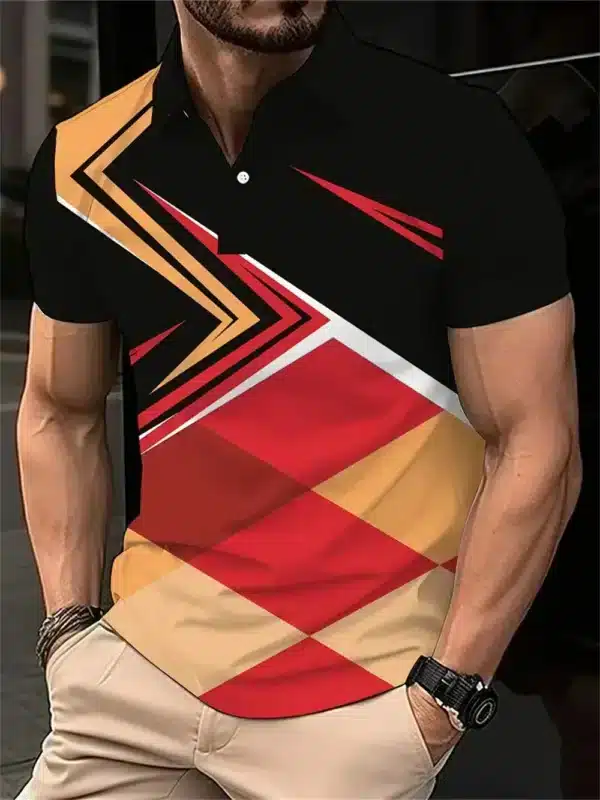 Breathable and Quick Drying Badminton Tennis Lapel Sports Short Sleeve Golf Jersey Summer Fashion Sports Casual Men's Polo Shirt - Image 14
