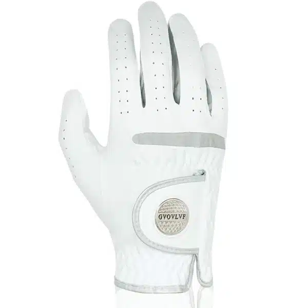 1pc Men's Golf Glove Micro Soft Fabric Breathable Golf Gloves With Magnetic  Marker Replaceable White Glove - Image 7