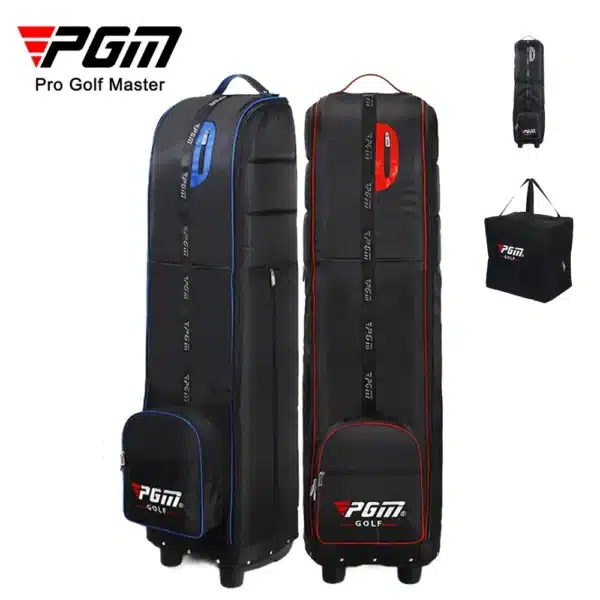 PGM Golf Travel Plane Bags with Wheel thicken Straps Foldable Golf Club Travel Cover for Airlines Golf Aviation Bag HKB009 - Image 5