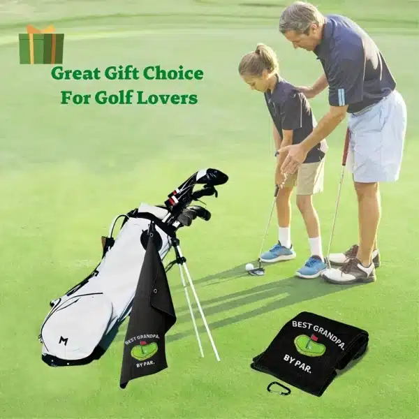 Funny Microfiber Premium Golf Towel, Embroidered Golf Towels for Golf Bags for Men&Women, Golf Accessories for Men Golfers - Image 3