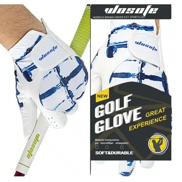 1Pc Size 22/23/24/25/26 Golf Gloves Men's Left Hand Soft Breathable Pure Sheepskin Leather Golf Gloves Golfer Accessories - Image 2