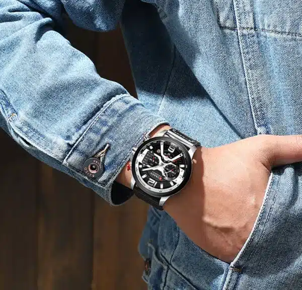 Luxury Watch For Men Quartz Chronograph Sport Waterproof Man Watches Military Fashion Stainless Steel Wristwatch Clock - Image 11