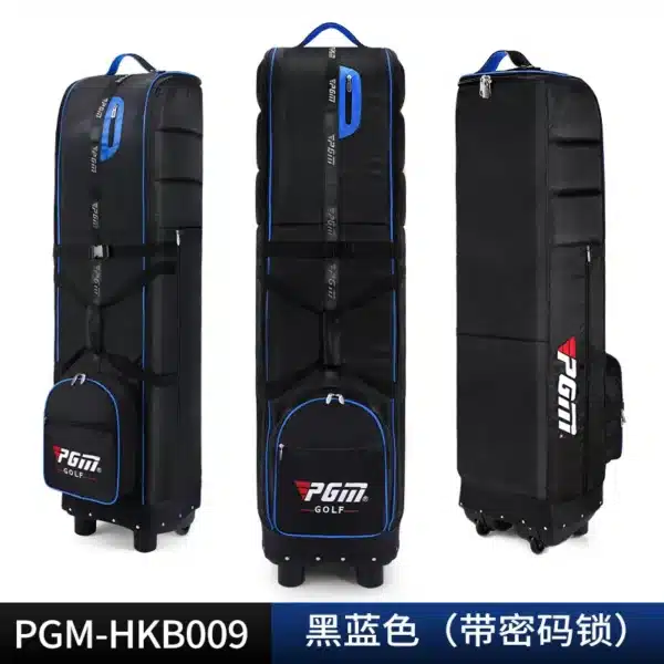 PGM Golf Travel Plane Bags with Wheel thicken Straps Foldable Golf Club Travel Cover for Airlines Golf Aviation Bag HKB009 - Image 9