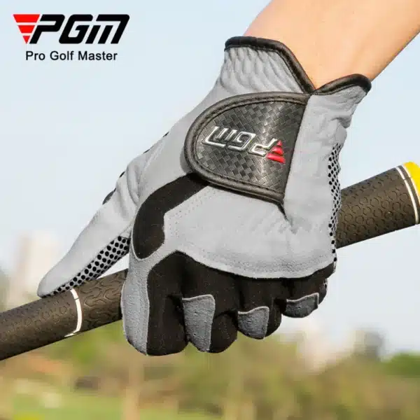 Golf Single Gloves Golf Clothing Men's Microfiber Breathable Swing Training Gloves Soft Comfortable Non-Slip Particles