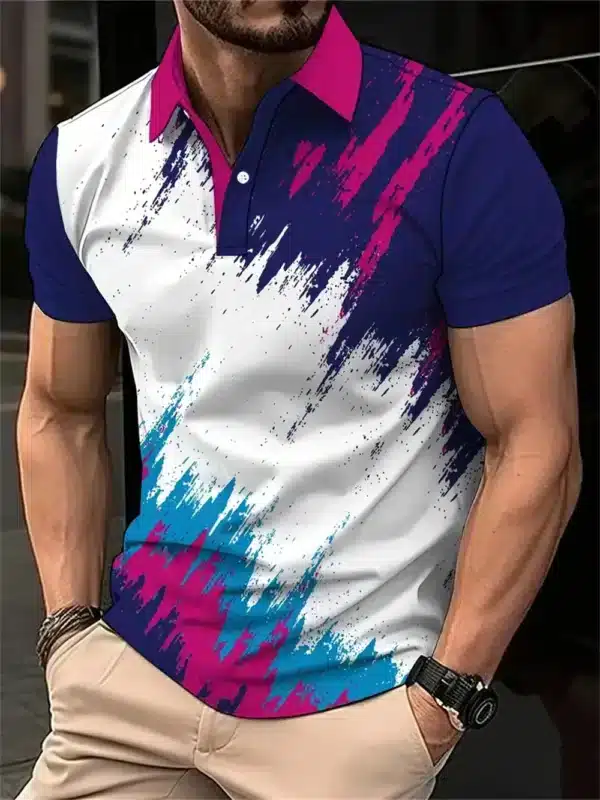 Breathable and Quick Drying Badminton Tennis Lapel Sports Short Sleeve Golf Jersey Summer Fashion Sports Casual Men's Polo Shirt - Image 19