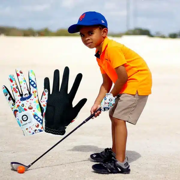 1 Pair Junior Kids Youth Toddler Golf Gloves Boys Girls Breathable Comfortable for Left Hand Right Hand - Image 4