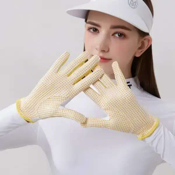 Golfist 1 Pair Ladies Left Right Hand Golf Gloves Women Anti-Slip Granules Golf Mittens Korean Style Breathable Elegant Gloves - Image 5