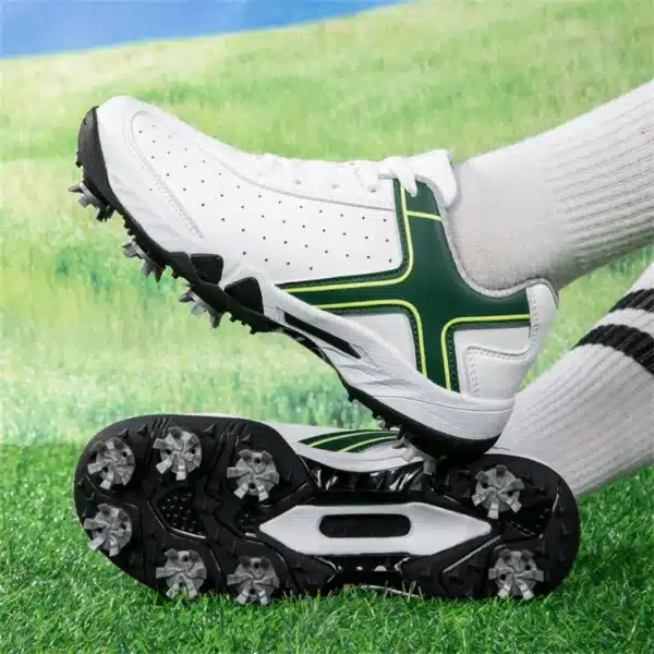 Men's Golf Shoes Waterproof Leather Golfer Sports Shoes Comfortable Anti Slip Golf Sneakers Fitness Walking Golfing Shoes - Image 6
