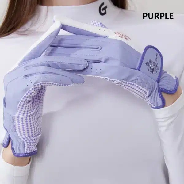 Golfist 1 Pair Ladies Left Right Hand Golf Gloves Women Anti-Slip Granules Golf Mittens Korean Style Breathable Elegant Gloves - Image 10