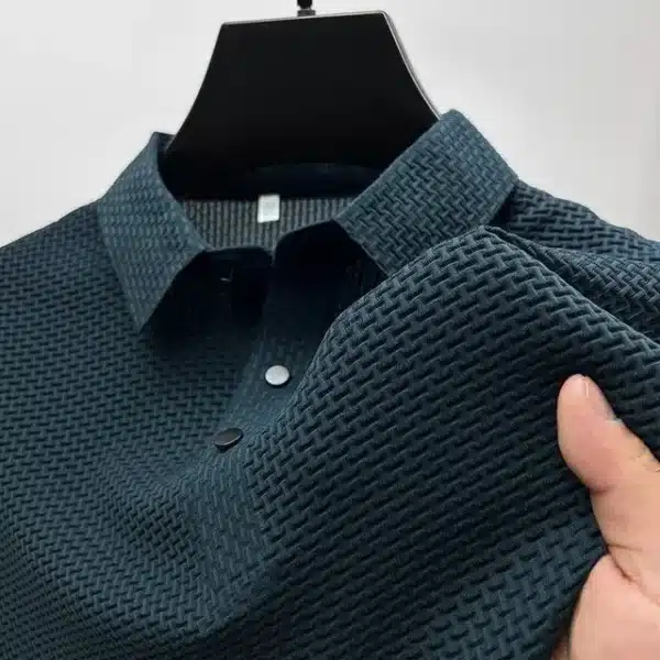 Summer New Men's Short Sleeve T-shirt Cool and Breathable POLO Shirt Business Casual Sweat-absorbing Top - Image 10