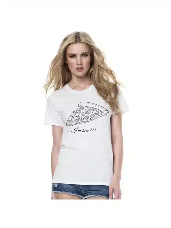 Couple T-shirts Set "PIZZA" Set of 2 Couple T-shirts Love Romantic Matching Tee Tops Clothes His and Hers Shirts - Image 5
