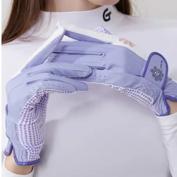 Golfist 1 Pair Ladies Left Right Hand Golf Gloves Women Anti-Slip Granules Golf Mittens Korean Style Breathable Elegant Gloves - Image 2