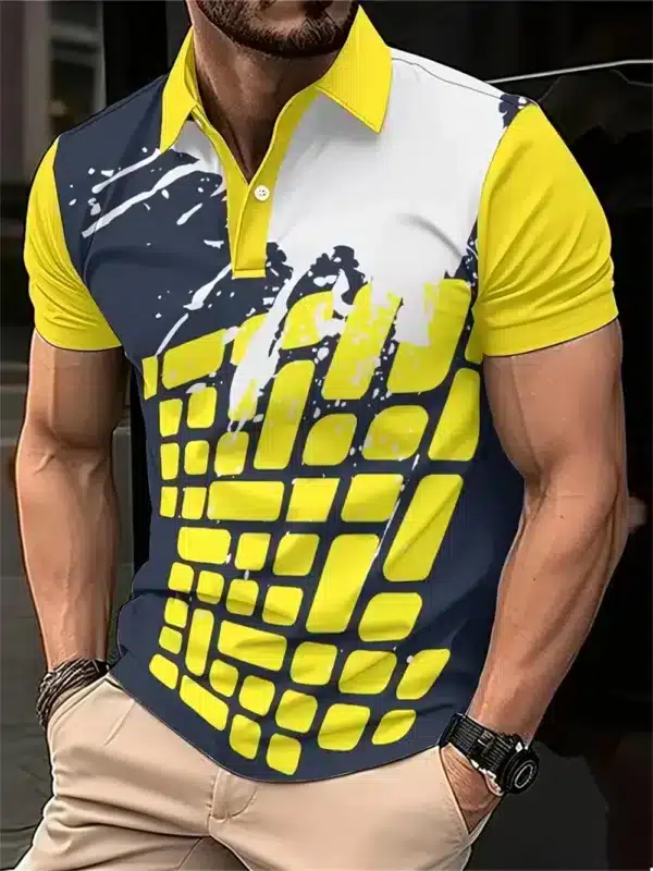 Breathable and Quick Drying Badminton Tennis Lapel Sports Short Sleeve Golf Jersey Summer Fashion Sports Casual Men's Polo Shirt - Image 15