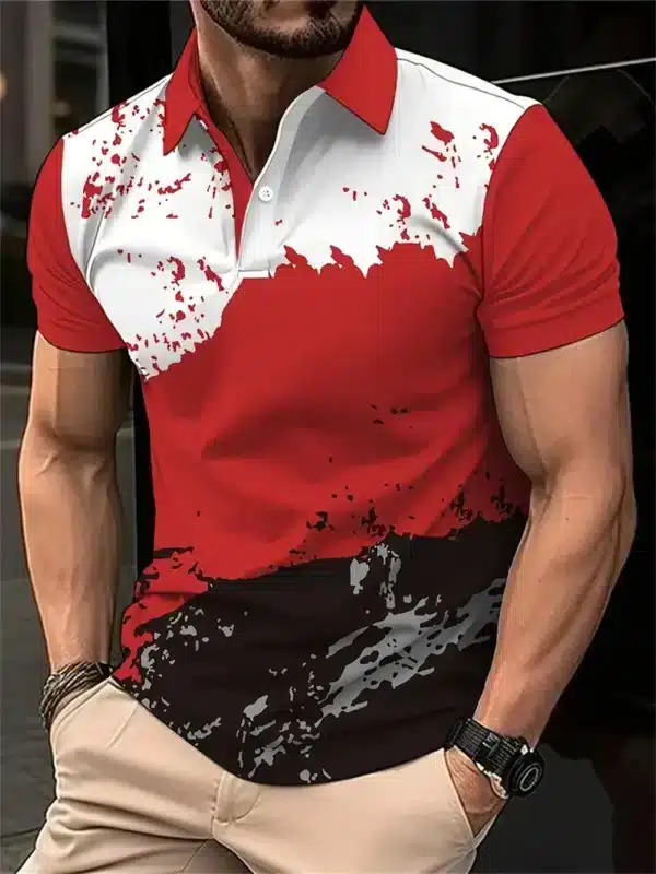 Breathable and Quick Drying Badminton Tennis Lapel Sports Short Sleeve Golf Jersey Summer Fashion Sports Casual Men's Polo Shirt - Image 9