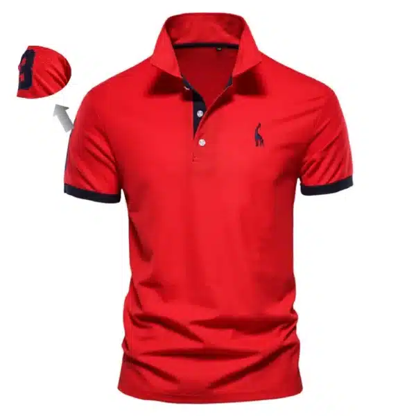 AIOPESON Embroidery 35% Cotton Polo Shirts for Men Casual Solid Color Slim Fit Mens Polos New Summer Fashion Brand Men Clothing - Image 6