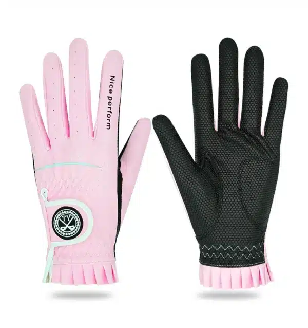 TTYGJ 2 Pair Golf Gloves For Women Breathable PU Leather Golf with Non-Slip Particle Outdoor Sports Hand Wear Golf Accessory - Image 8