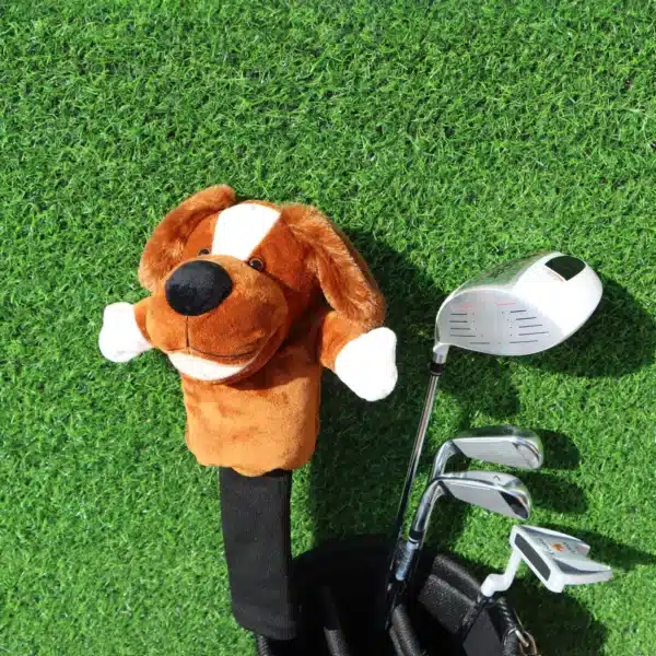 Cute Dog Animal Golf Club Covers Head Covers For Driver Fairway Golf Club Headcover For Golfer Lover Golf Accessories For Men - Image 4