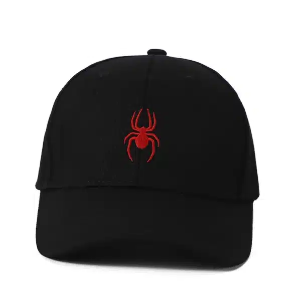 Spider couple baseball cap set embroidered black and white casual dad hat lightweight adjustable casual golf sun hat suitable fo - Image 6