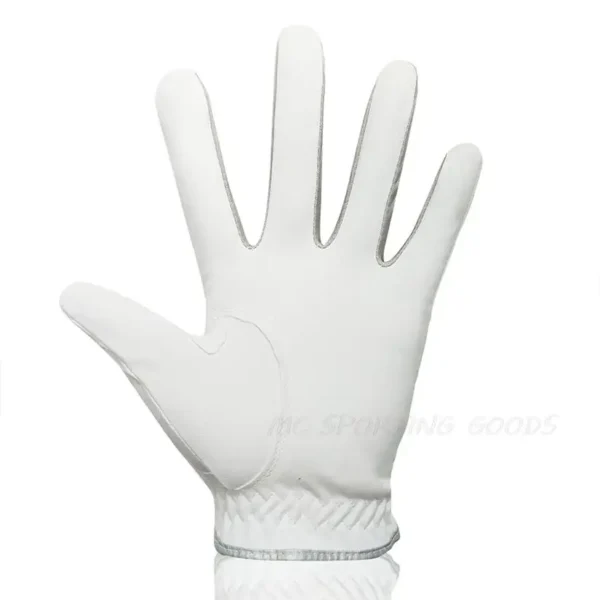 1pc Men's Golf Glove Micro Soft Fabric Breathable Golf Gloves With Magnetic  Marker Replaceable White Glove - Image 2