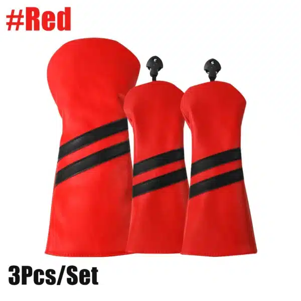 Golf Club Covers Set of 3 Pieces,Driver Headcover,for 1Driver(460cc) 2 Fairway Woods Size,with Rotating Number Plate - Image 12